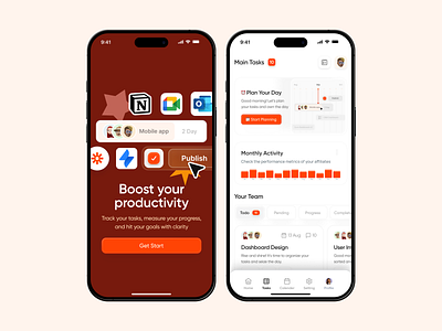 Task Management Apps calender ios app manager mobile mobile app project management task team collaboration todo ui