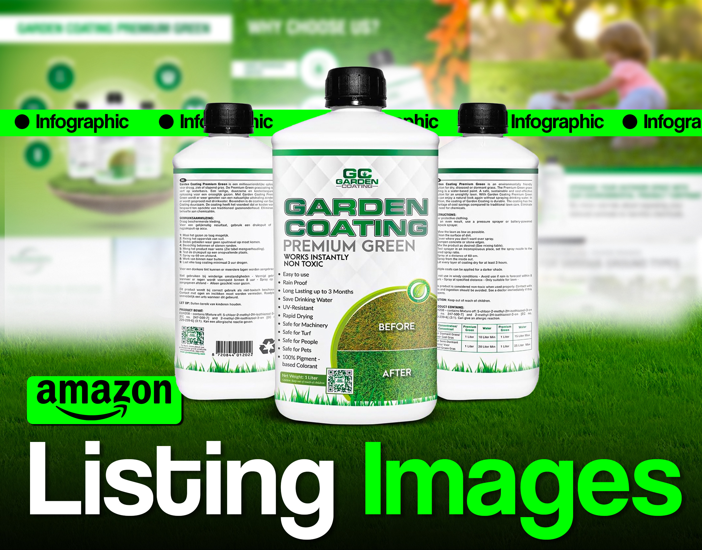 Amazon Listing Images-Garden Coating amazon branding design graphic design graphicdesign illustration listingimages logo photoshop