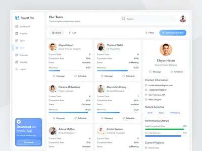 Team Management Dashboard dashboard ui hero section saas design saas landing page saas webapp team dashboard team management team management dashboard ui ux website