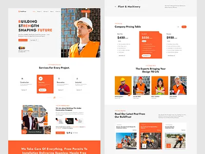 Construction Company Website Design – Modern & Professional agency website app architecture civilengineering cleandesign construction constructionwebsite dribbble figma landingpage uidesign uxuidesign webdesign websitedesign