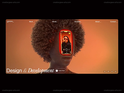 Geex Arts 3d animation design fashion interface ios mobile news slide video web