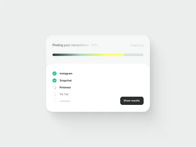 Progress Loader ai loader preloader progress saas screen design ui design web app