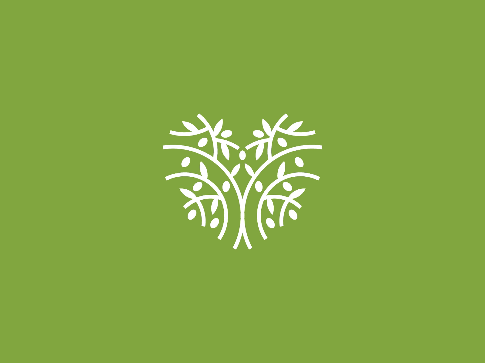 Heart + Olive Tree Logo Mark adobe illustrator brand identity brand logo branding care creative logo custom logo dribbble flat logo heart logo homecare logo design logo design branding logo presentation marufiam medical modern logo olive logo visual identity
