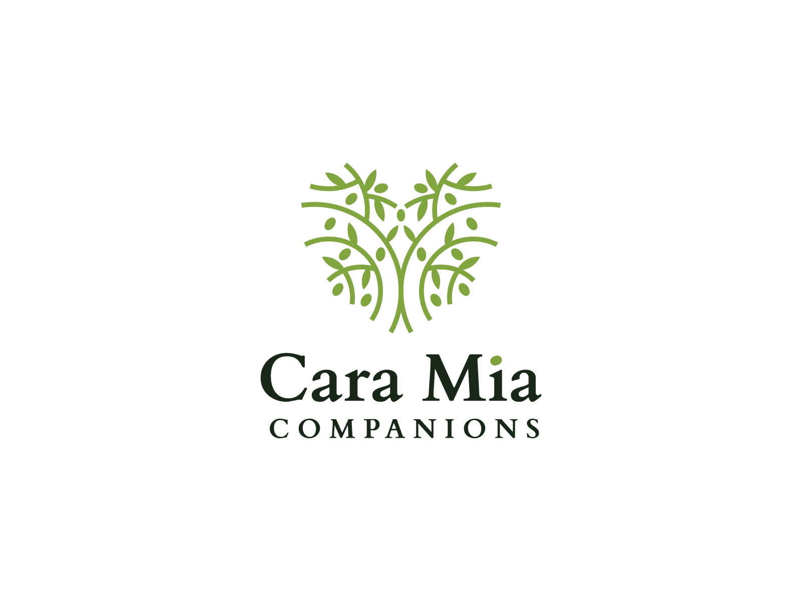 Cara Mia Companions Logo Design adobe illustrator brand logo branding care creative logo custom logo dribbble flat logo heart home care logo logo design logo design branding logo presentation love marufiam minimalist logo design modern logo modern minimalist logo visual identity