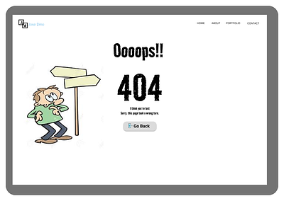 Day 8 - 404 Page graphic design ui