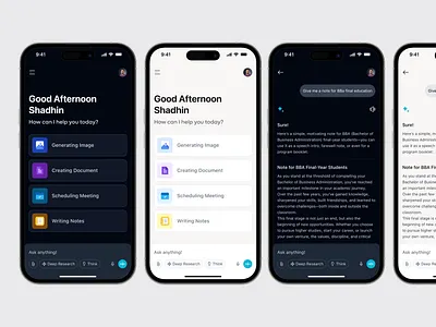 Smart assistant mobile app dailyui