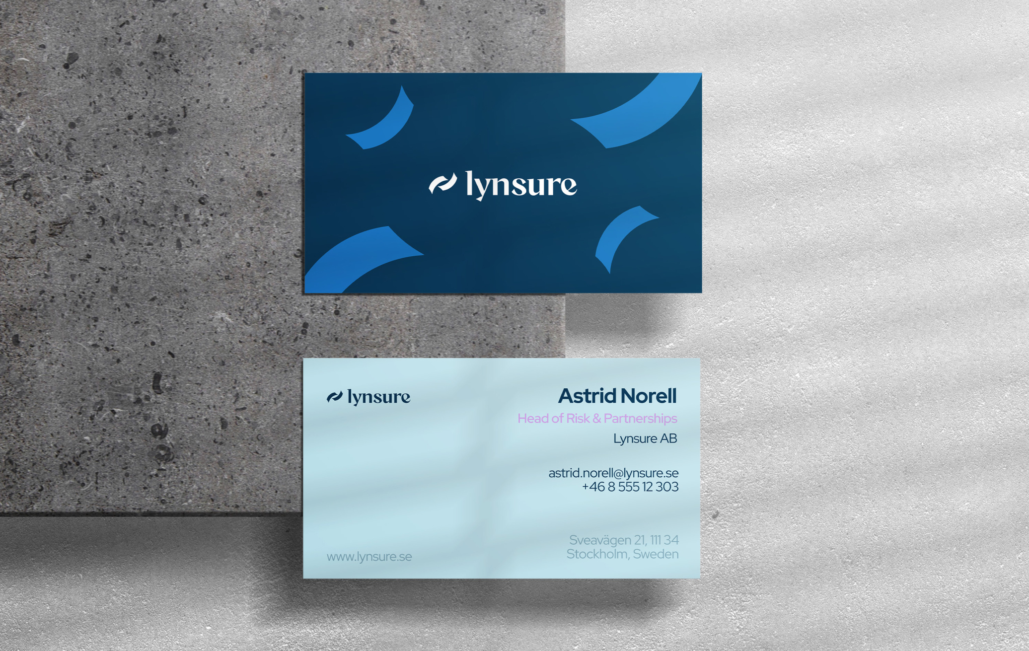 Corporate Stationery Design – Lynsure Insurance branding businesscard businesscardesign corporateidentity graphic design logo