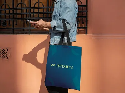 Branded Tote Bag Design – Lynsure bagdesign branding corporateidentity design graphic design logo