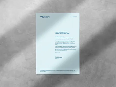 Corporate Letterhead Design – Lynsure Insurance branding corporateidentity design graphic design letterhead letterheaddesign logo ui