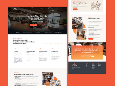 Diligent Coworking – Flexible Workspace Website Design branding design graphic design illustration logo typography ui ux vector website