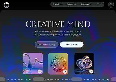 Landing page for Sculpt 3d shape figma illustration landing page ui ux ux ui web site web site design