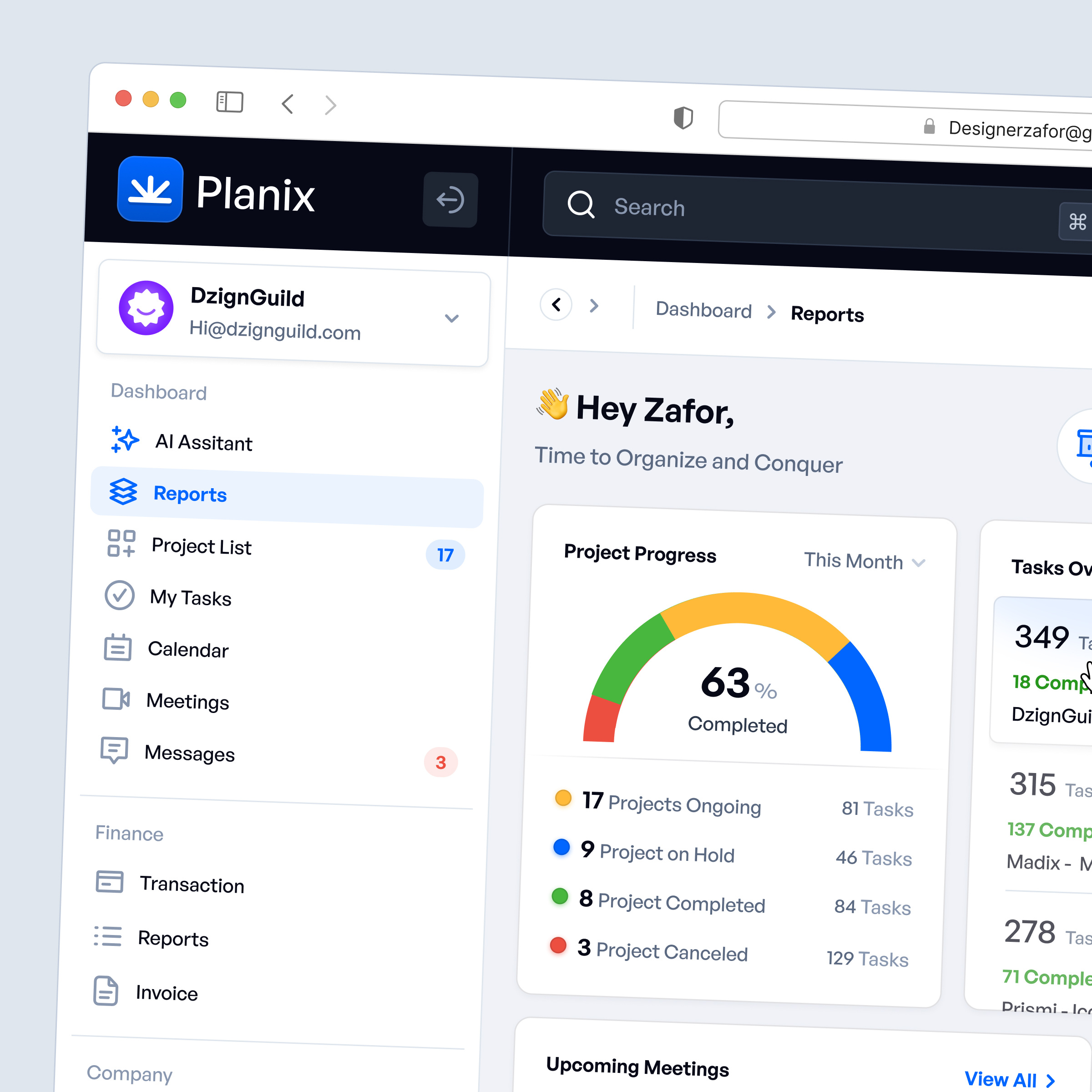 Task Management Dashboard UI Design by Zafor Iqbal on Dribbble