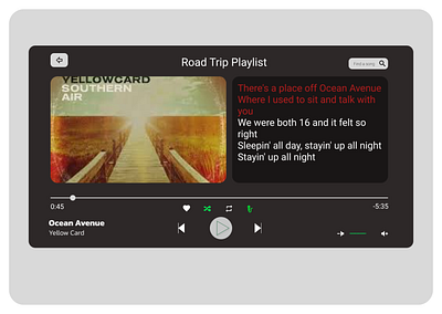 Day 9 - Music Player graphic design ui