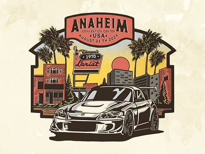 Tshirt Design for Automodified | Anaheim USA branding car design illustration illustrator logo modified tshirtdesign
