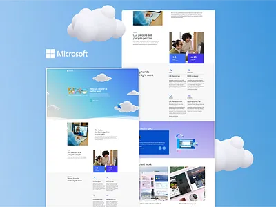 (WXC)+ MICROSOFT UI/UX WEBSITE DESIGN abstract adobe brand design brand identity branding design figma graphic design homepage landing page landing page design microsoft minimal ui ui design ux ux design website website design websitedesign