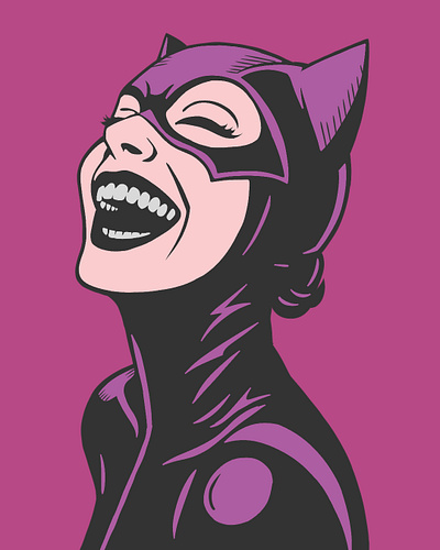 Catwoman illustration potrait
