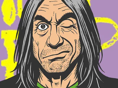 Iggy Pop illustration potrait