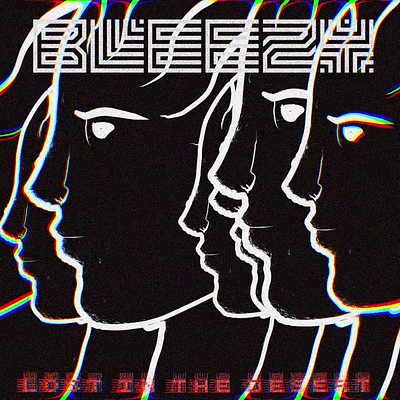 "Bleezy - Lost in the desert" (animated cover) abstract animation art branding color pencil cover design draw dream experimental illustration motion design motion graphics music portrait water ink