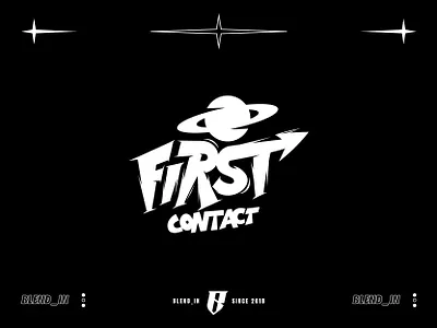 first contact branding clothing brand custom logo design graphic design logo design modern space streetwear streetwear logo urban