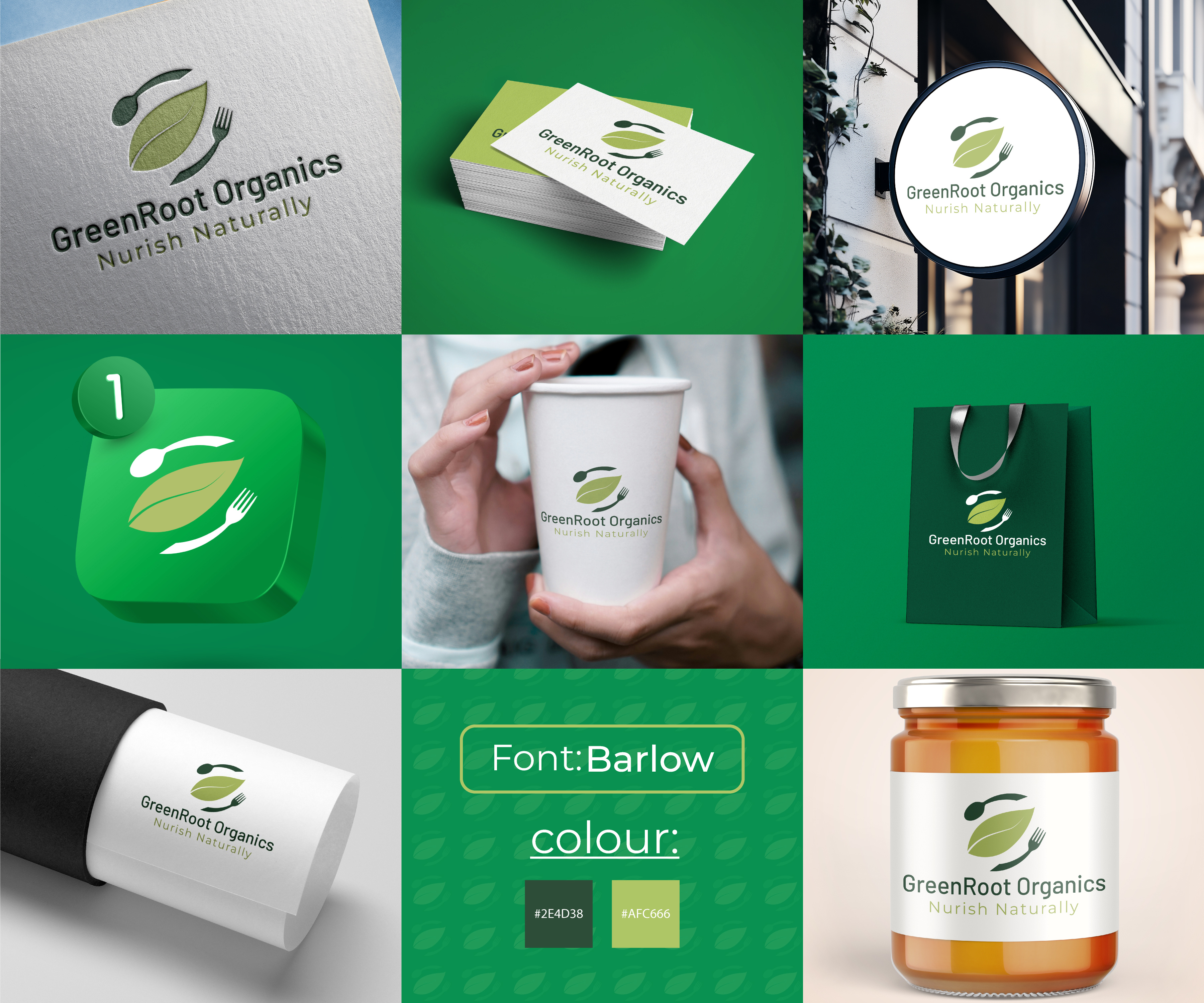 Organic food company Logo Design animation branding company food graphic design logo natural organic