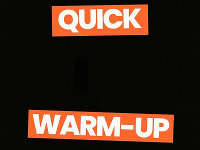 Logo Animation - Quick Warmup animation crt crt animation crt look logo logo animation mixed media vhs vhs animation