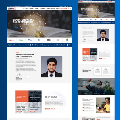 Education Center Website cleandesign digitalsolutions educationwebsite elearning learningplatform responsivedesign schoolwebsite seoready universitywebsite webdesign website websiteredesign