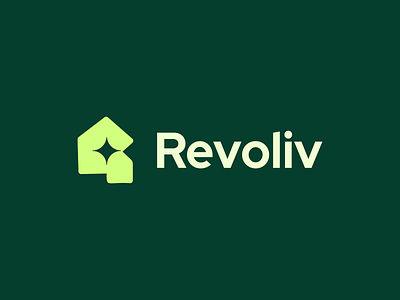 Logo For AI-driven Real Estate Platform ai logo branding graphic design intelligence logo logo logo design minimal modern logo mortgage logo popular professional property logo r logo real estate agency real estate logo revotionalize searching smart living star typography