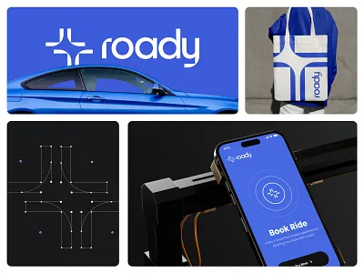 Roady - Ride Sharing Branding app brand identity branding icon logo logomark logotype ride sharing ui