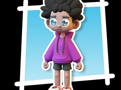 Boy 01 - MagicaCSG 3d 3dmodel 3dmodeling character illustration stylized