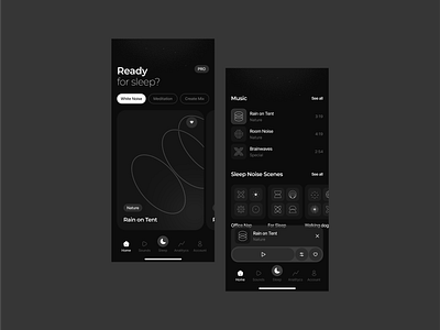 Sleep app ai app application dark mode figma graphic design health product sleep sleep app ui ux