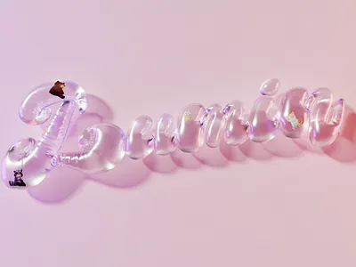 3d logo design 3d balloon blender c4d design graphic design light logo lumin rendering transparent water