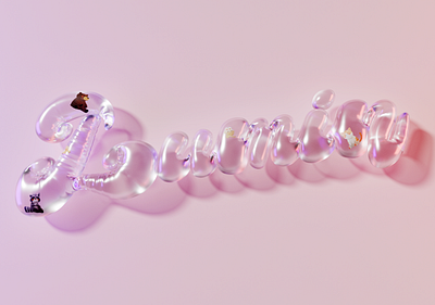 3d logo design 3d balloon blender c4d design graphic design light logo lumin rendering transparent water