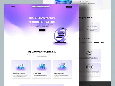 The AI Market On Solana | AI Agent's Website Design ai aiagents aionsolana artificialintelligence blockchain business website crypto crypto 3d website design crypto exchange landing page decentralizedai defi digitaleconomy fintech futuretech gen crypto chatbot ai innovation solana techecosystem web3 website design