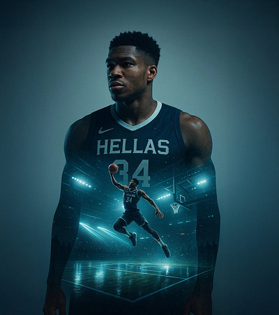 The Spirit of Hellas antentokoumpo art basketball design digital artwork eurobasket giannis graphic design greece greekfreak hellas illustration photo manipulation visual