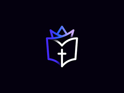 Holy Book & Crown book book logo brand identity bright christian colorful creative cross crown ffaith holy book icon knowledge logo mark modern professional religion vibrant