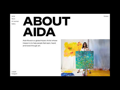 Aida Murad | Web Design brand branding editorial editorial design grid grids lay out layout swiss swiss design typography ui uiux ux web web design website website design