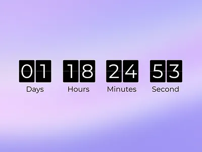Minimal Countdown Timer app branding design ui ux
