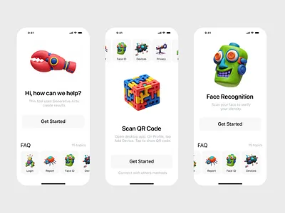 AI App Concept app design figma illustration ui ux vector