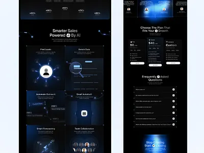 AI landing page design