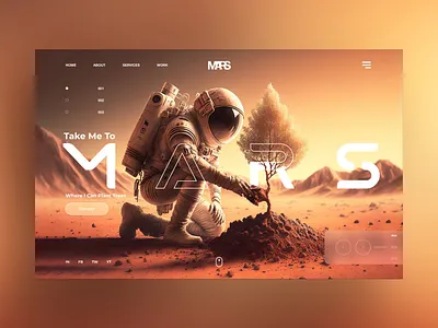 Mars Studio Web Ui Landing Shot ai branding design graphic design illustration photography ui ui design ux ux design web design