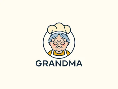 Smiling Grandma chef logo chef chef grandma logo chef lgoo chef mascot famous chef grandma chef grandma chef logo grandma cooking grandma logo grandma logo design grandmas logo logo my grandma chef