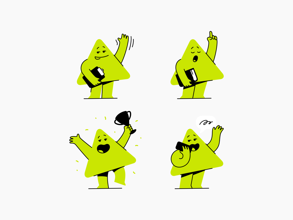 Mascot arrow character design flat illustration mascot