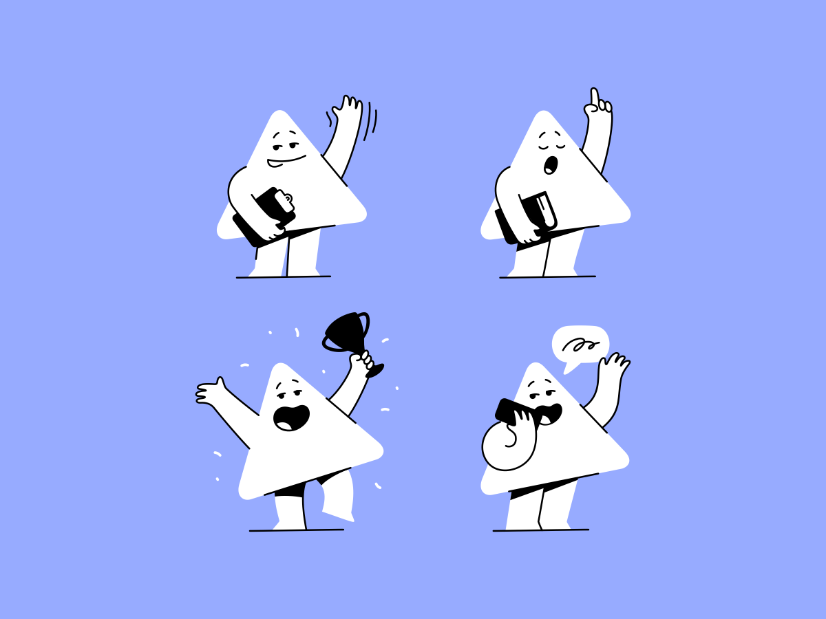 Mascot arrow character design flat illustration mascot