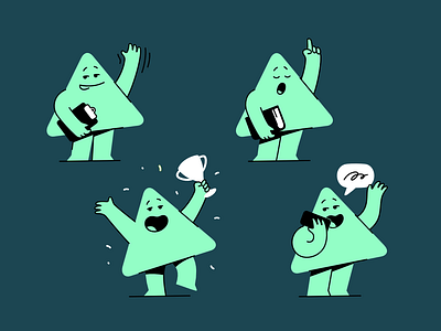 Mascot arrow character design flat illustration mascot