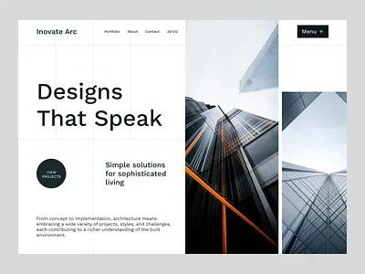 Design for a Architecture Website || Inovate Arc architecture architecture website building website interior website realestate website ui design ux design website