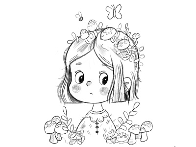 girl sketch character design character characterdesign childrensbookillustration comic illustration