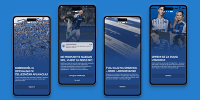 Onboarding Screens - Football Club App