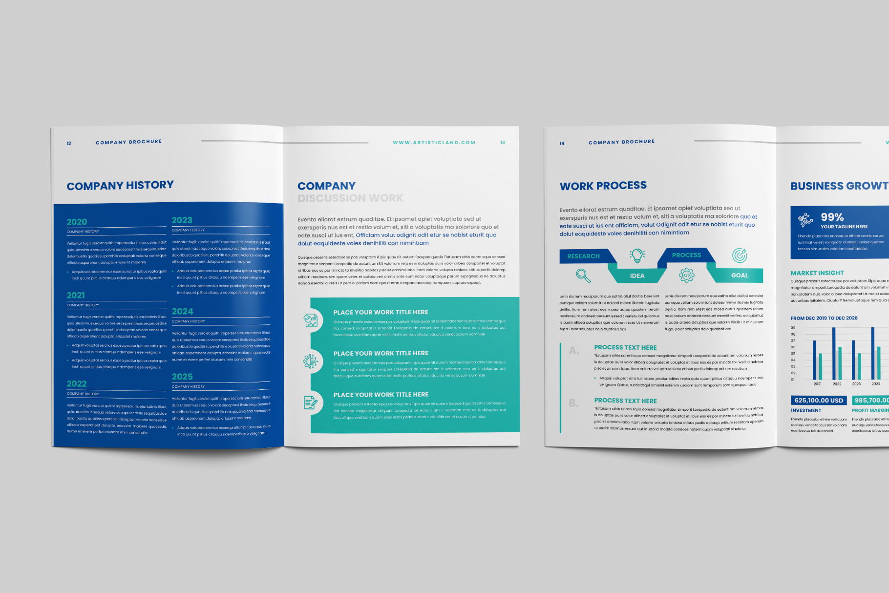 Example of Professional Brochure Template Design
