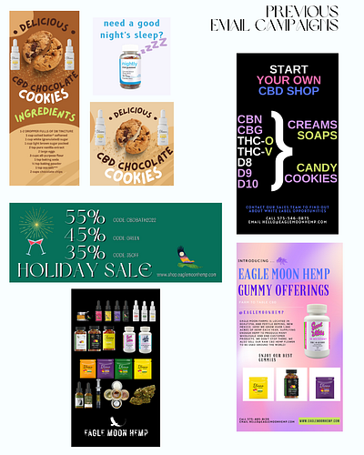 Email Campaigns - B2B + B2C CBD 420 cbd email design email marketing