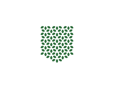 Green Shield beautiful beauty branding city conservation defend flowers forest garden geometry landscape leaves logo nature park pattern protection trees urban woods